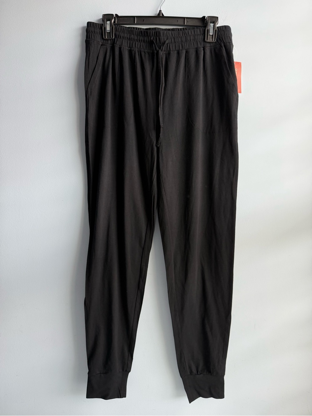 State of Day Women's Black Jogger Knit Pajama Pants Size Small